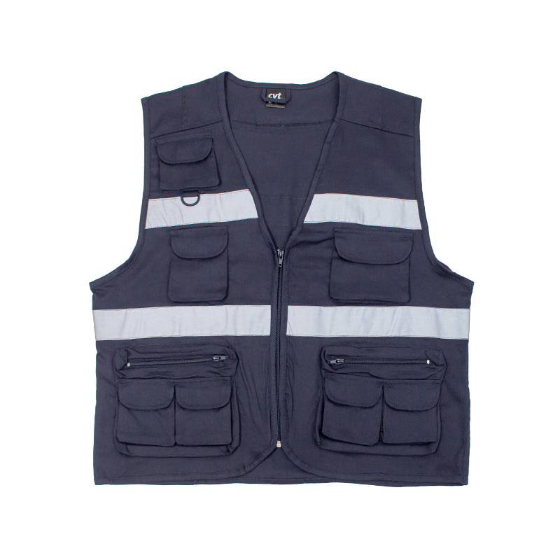 GILET RÉFLÉCHISSANT MULTIPOCHES REPORTER/SAFARI