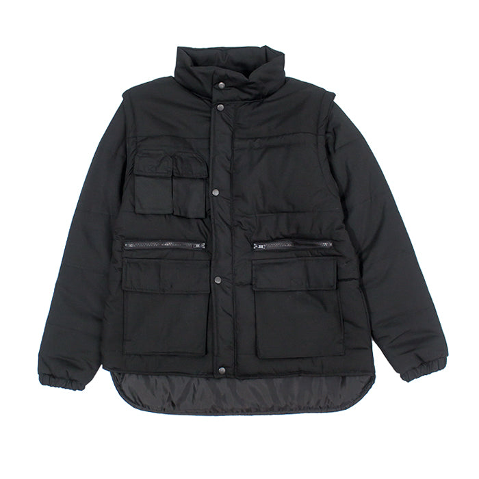 Quilted Multi-Pocket Coat