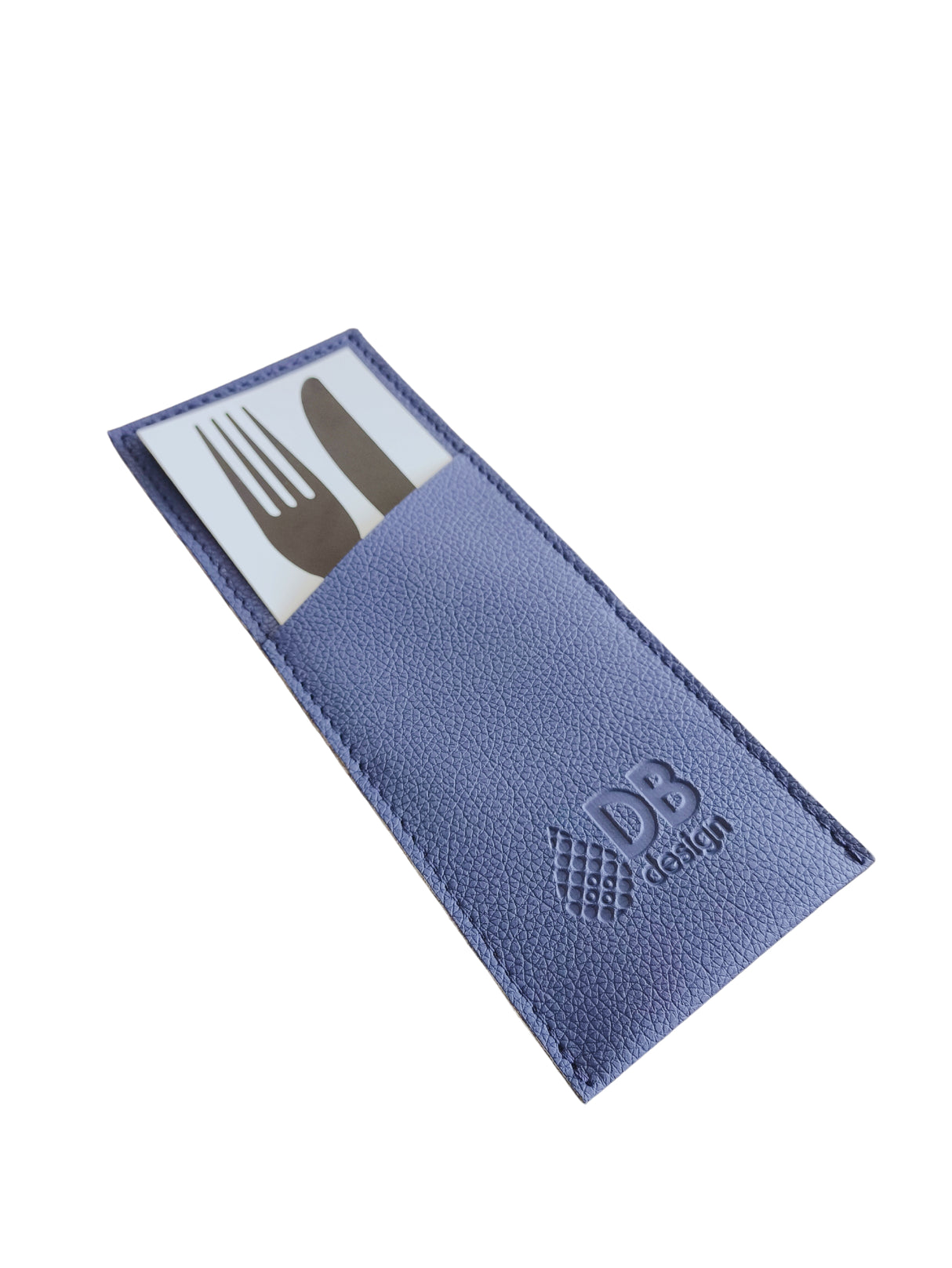 Porte-couverts en cuir synthétique