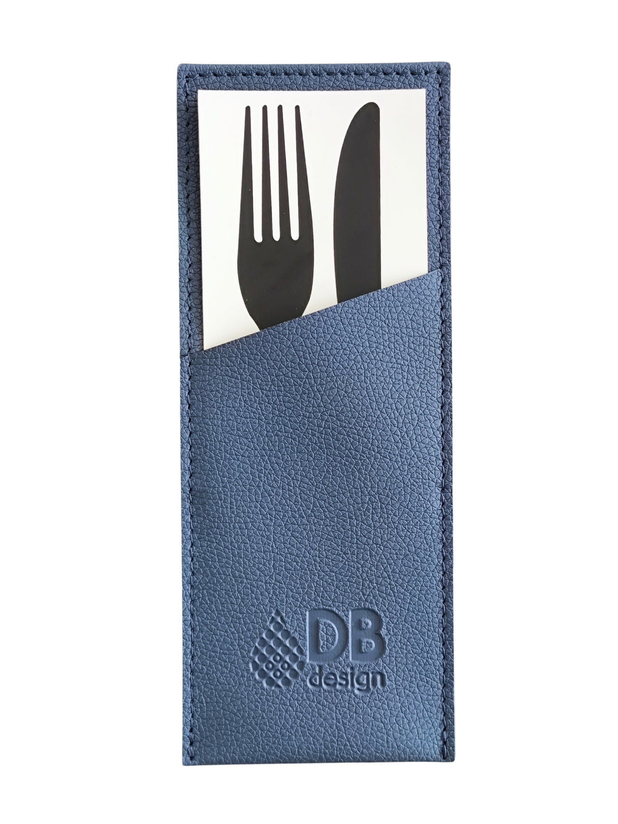 Porte-couverts en cuir synthétique