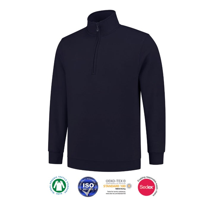 SWEAT-SHIRT À DEMI-FERMETURE ÉCLAIR