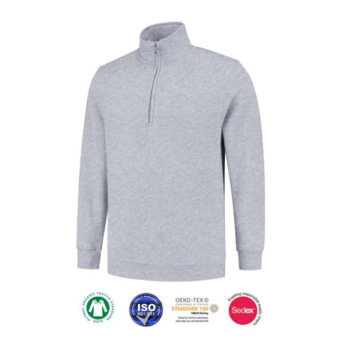 SWEAT-SHIRT À DEMI-FERMETURE ÉCLAIR