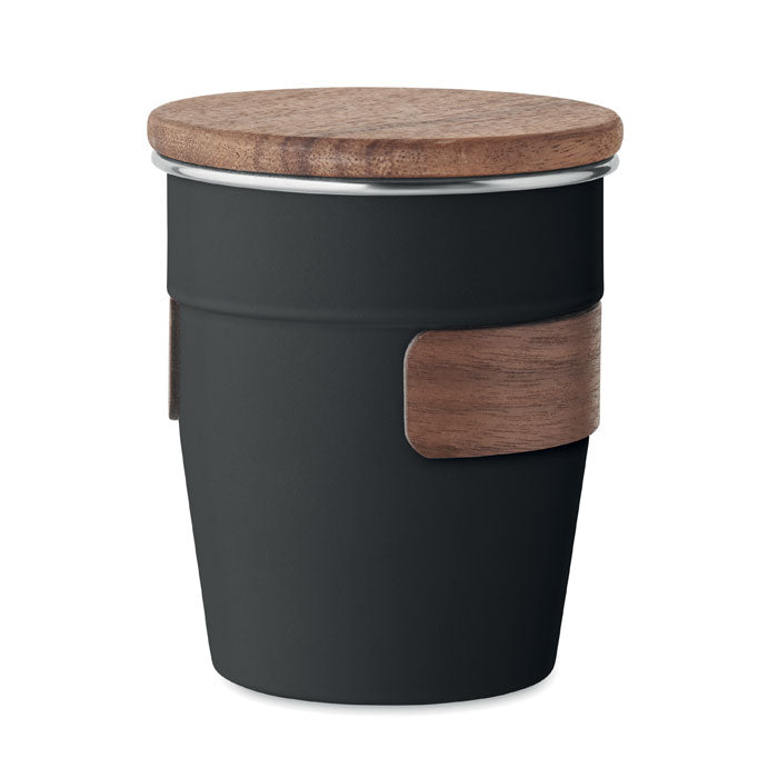 Copo de Parede Simples em Aço Inoxidável 350ML Walnut