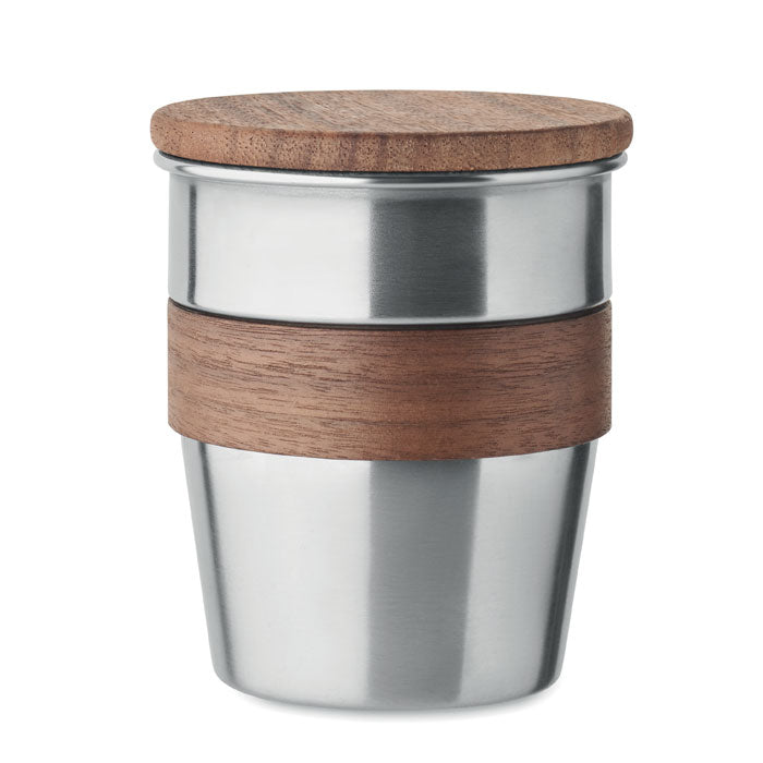 Copo de Parede Simples em Aço Inoxidável 350ML Walnut