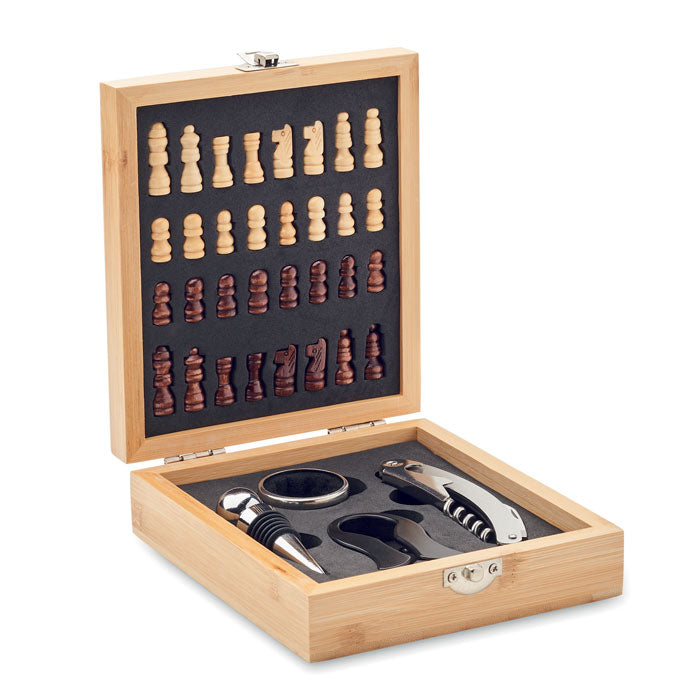 Conjunto de Vinho e Xadrez Chesset