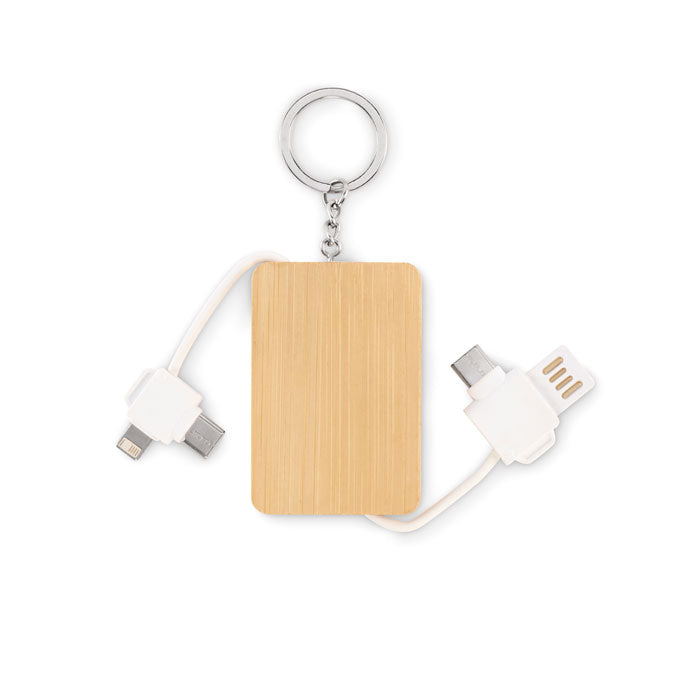 Porta-chaves com Cabos de Carregamento Bupow