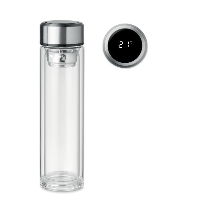 Bouteille avec thermomètre tactile
