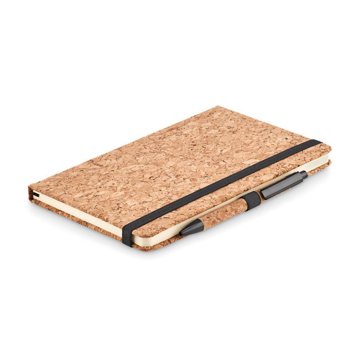 Ensemble stylo et carnet en liège A5