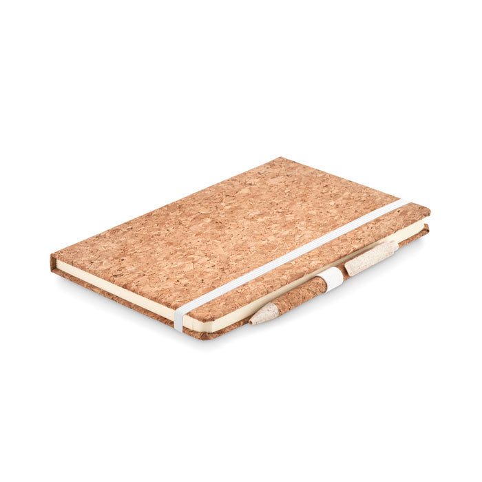 Ensemble stylo et carnet en liège A5