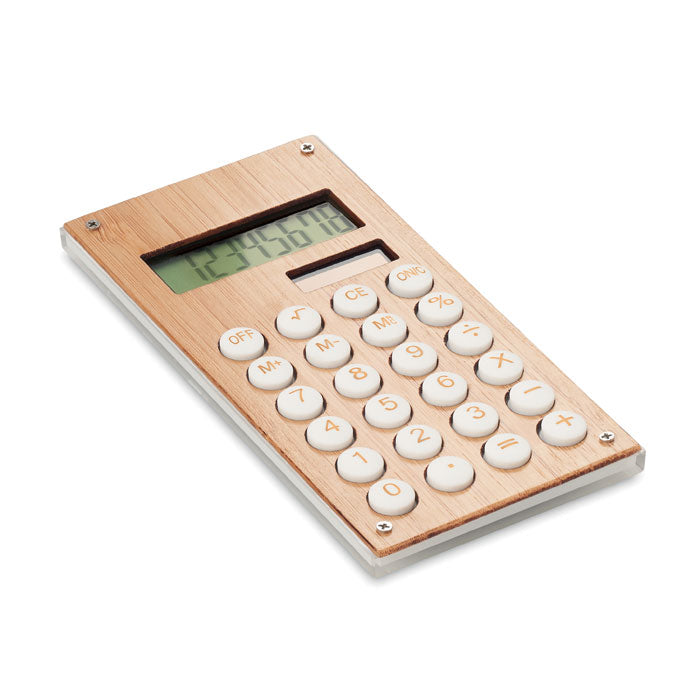 Calculatrice à 8 chiffres en bambou