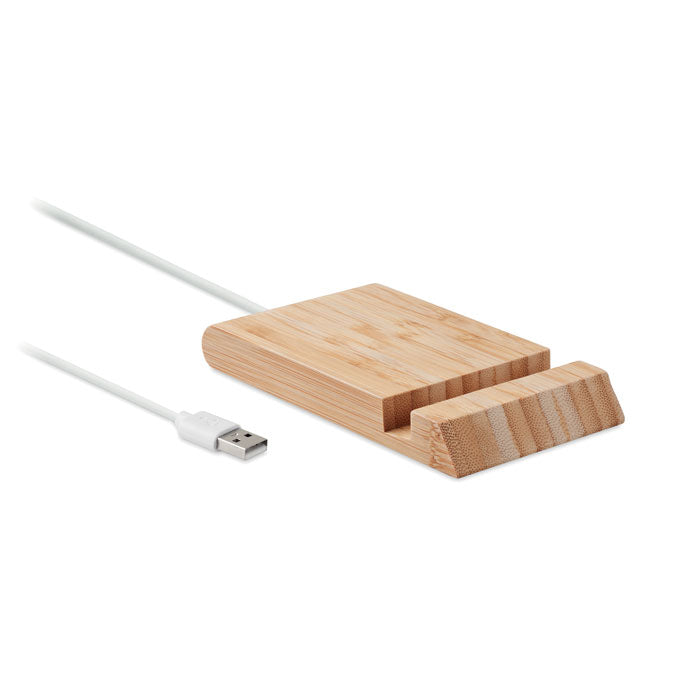 Chargeur sans fil en bambou 10 W