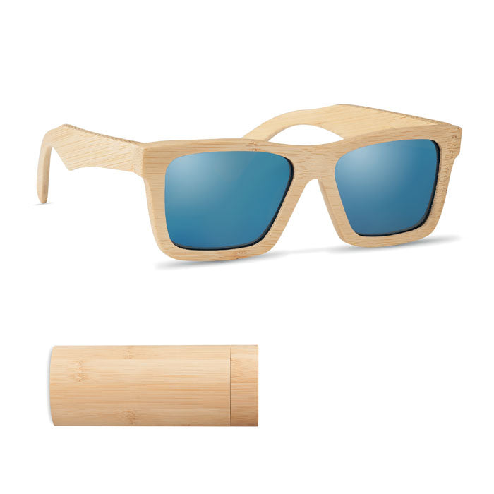 Lunettes de soleil et étui en bambou