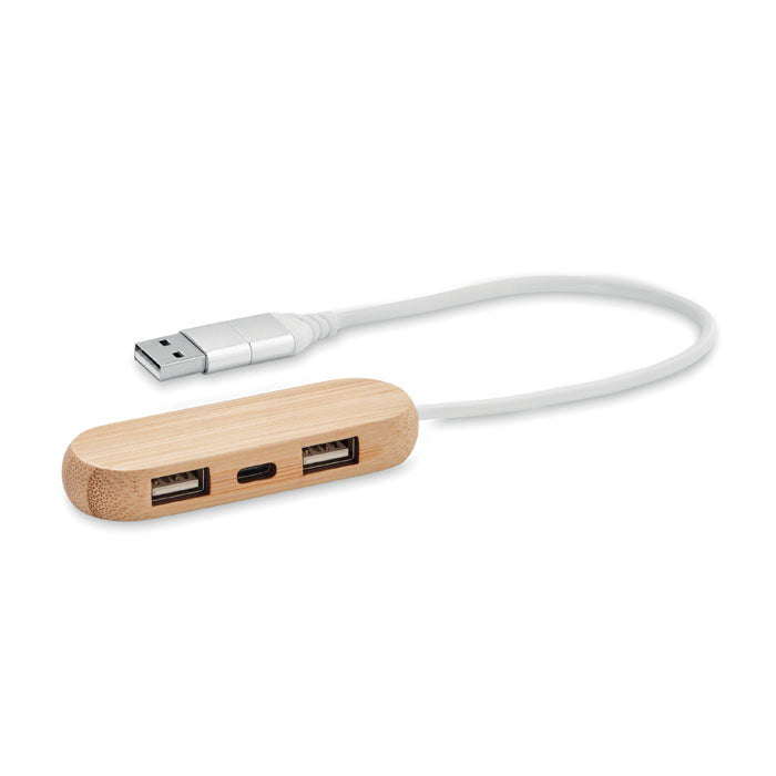 Concentrateur USB à double entrée à 3 ports