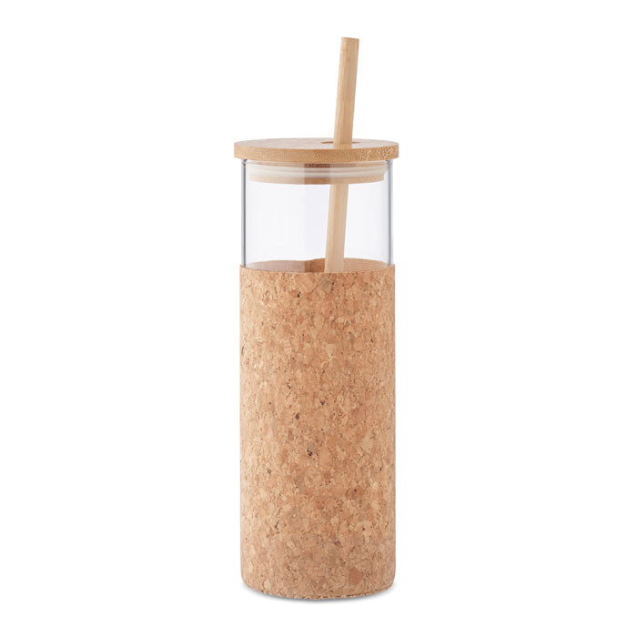Glass cup with sleeve 450 ml