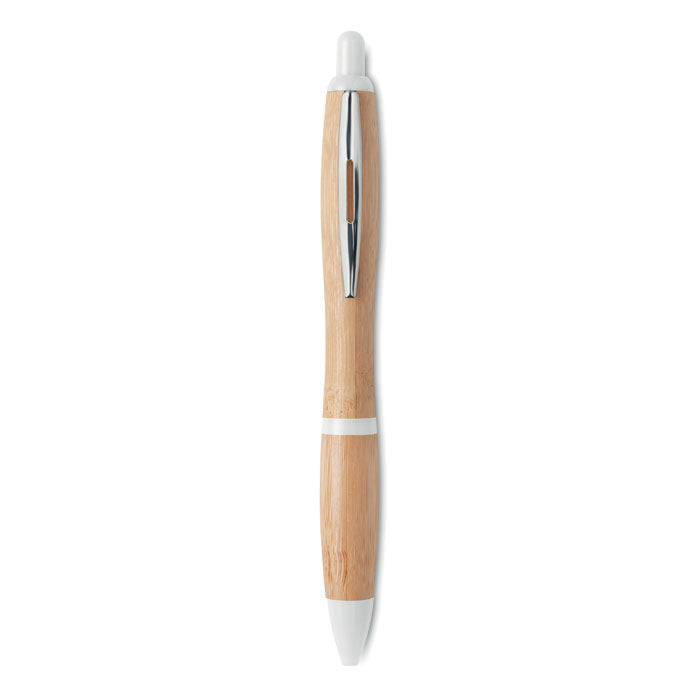 Stylo à bille en ABS et bambou