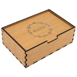 Caixa de madeira MDF revestida a&nbsp;melamina, com abertura superior,&nbsp;perfeita para as suas lembranças.