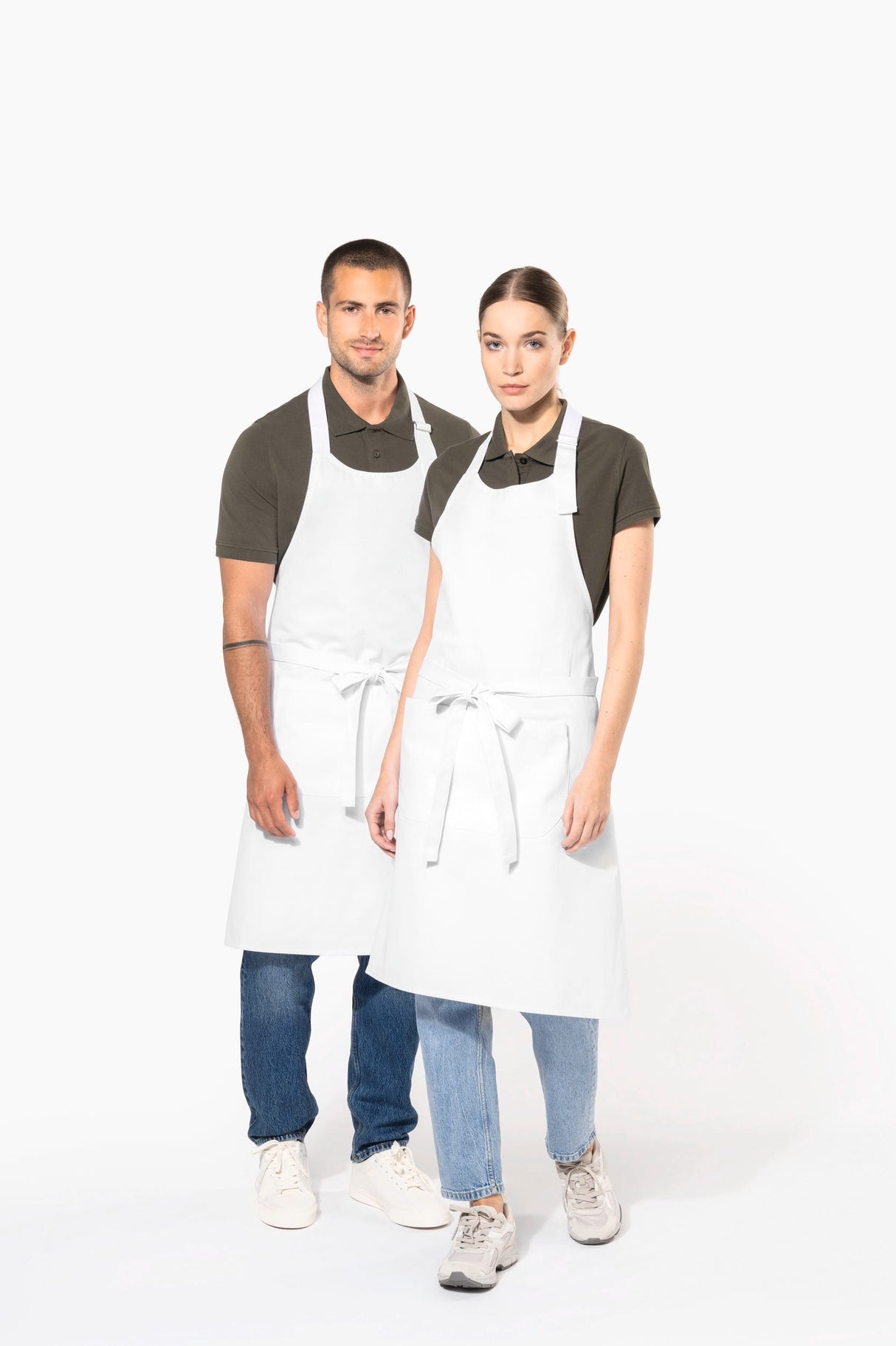 Avental de algodão lavável a alta temperatura