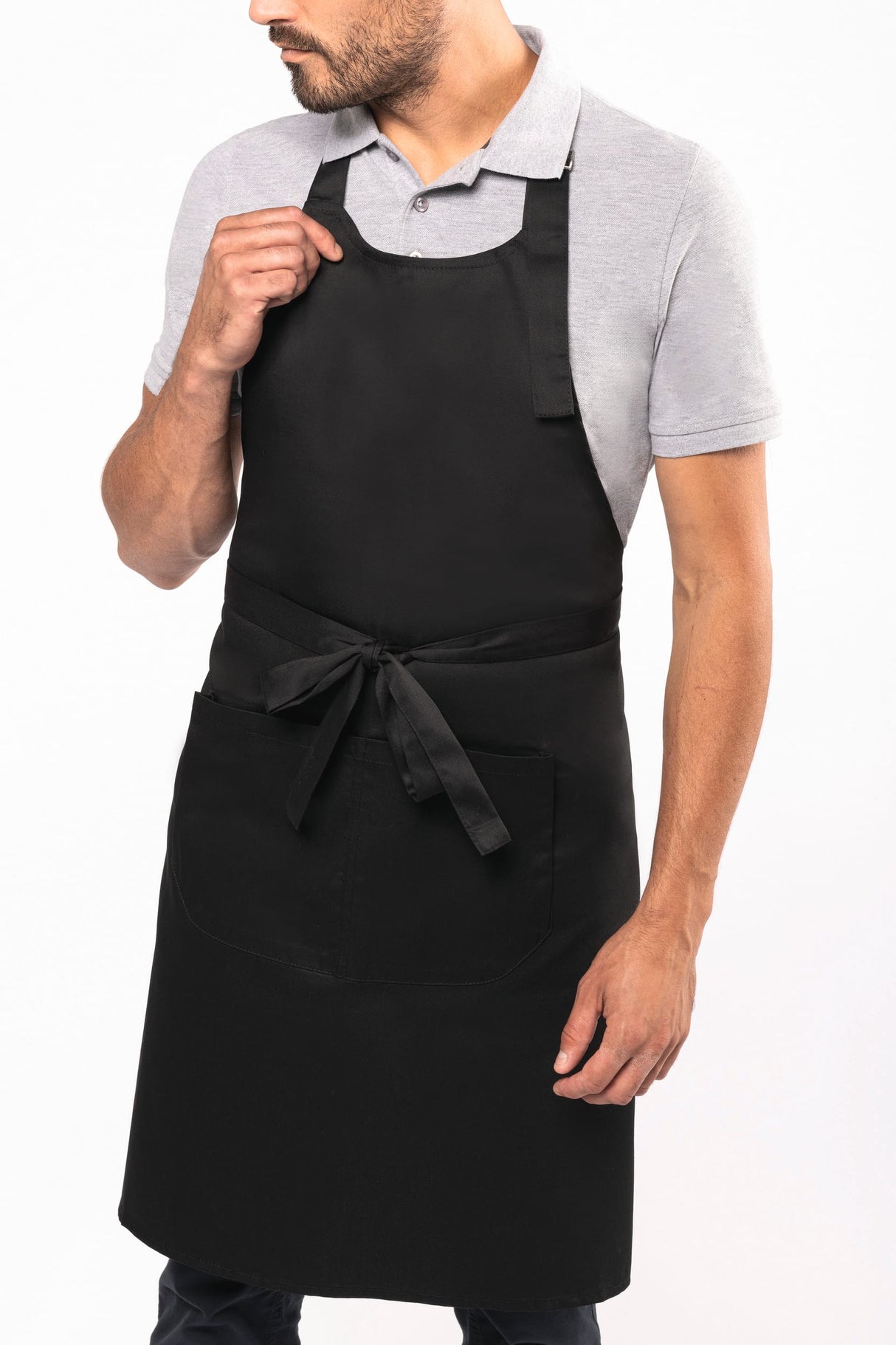 Avental poliéster/algodão lavável a alta temperatura