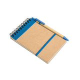 Caneta e bloco notas reciclado