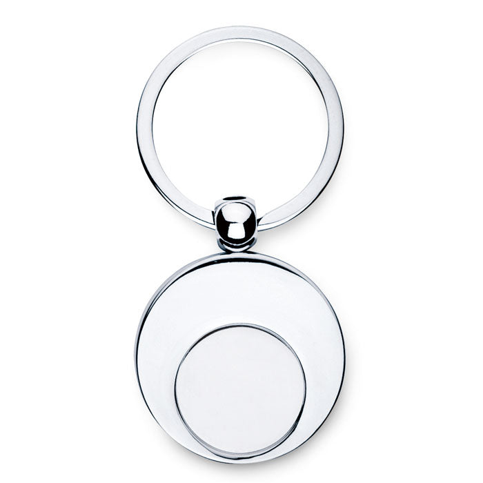 Metal keychain with token