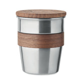 Copo de Parede Simples em Aço Inoxidável 350ML Walnut