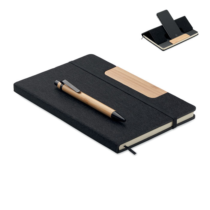 Conjunto de Caderno A5 e Caneta Notemix