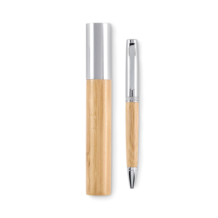 Caneta de Metal e Bambu Siden