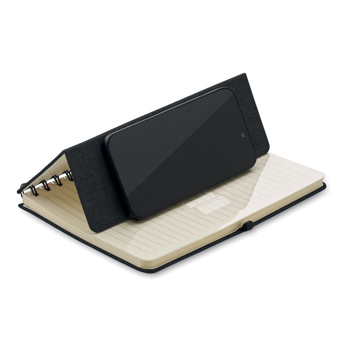 Bloco de Notas A5 com Suporte para Smartphone Strata