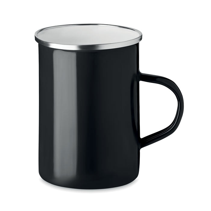 Caneca metal capa de esmalte