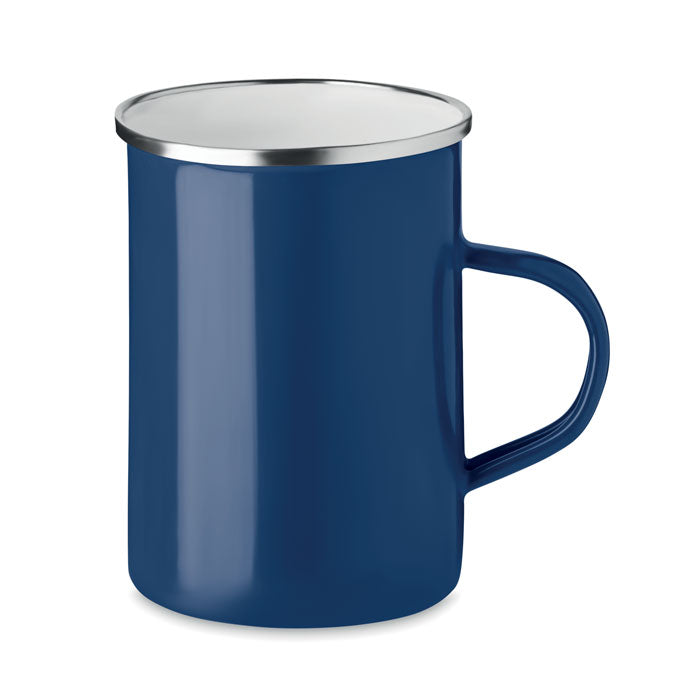 Caneca metal capa de esmalte