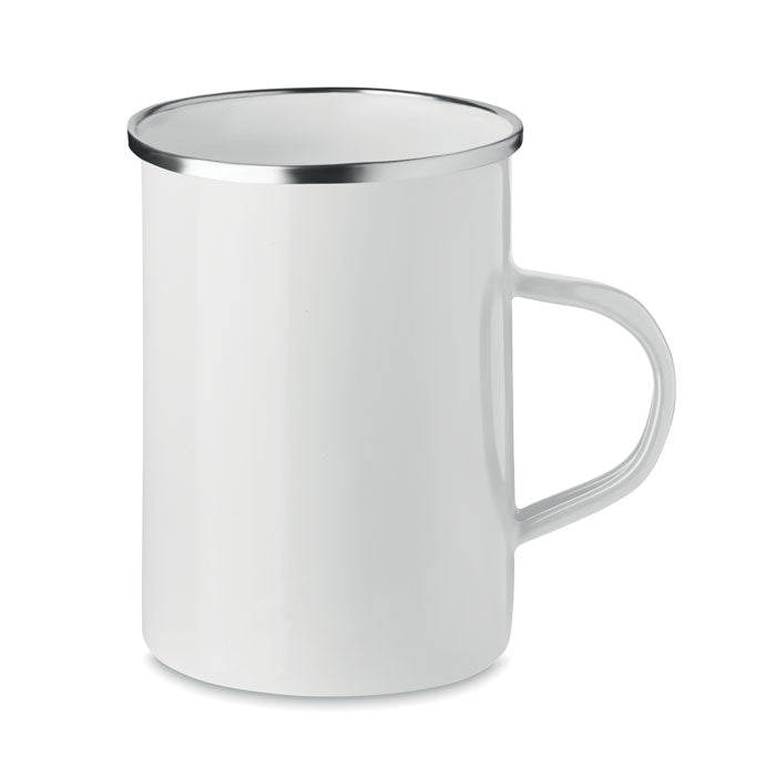 Caneca metal capa de esmalte