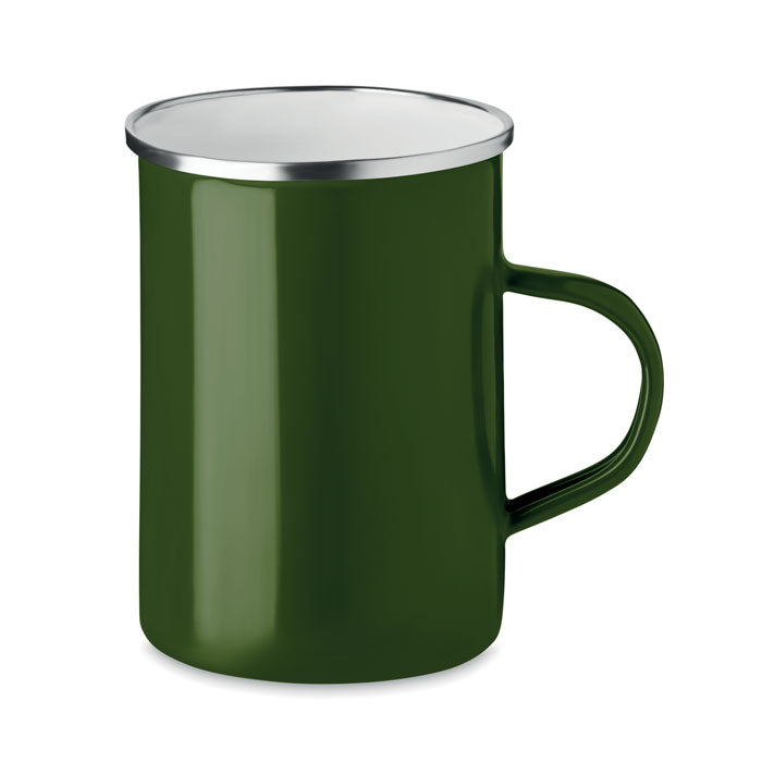 Caneca metal capa de esmalte