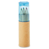 Tubo com 6 lápis de cor