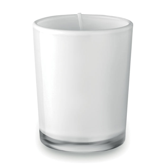 Small glass candle