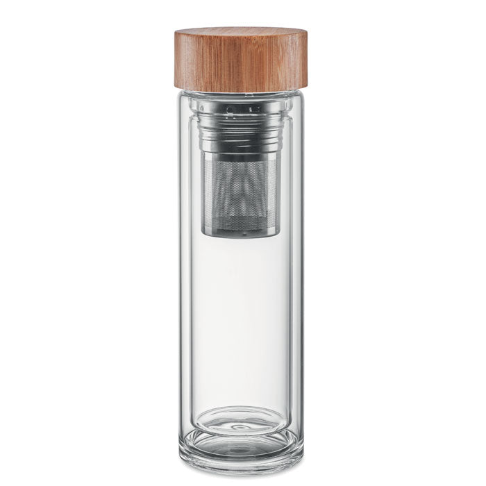 Bouteille en verre double face de 400 ml