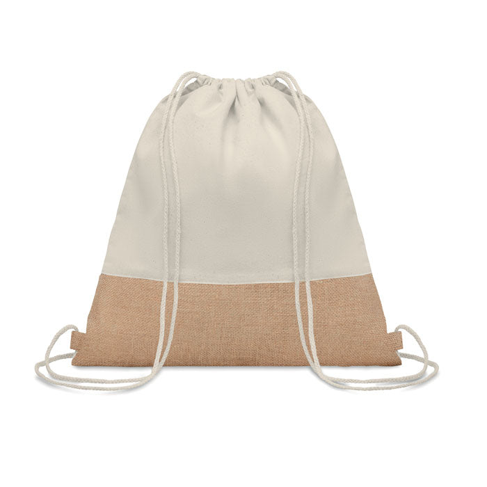 Jute drawstring bag